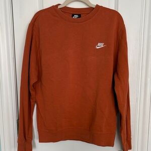 Nike Men's Crewneck Sweatshirt - Rust